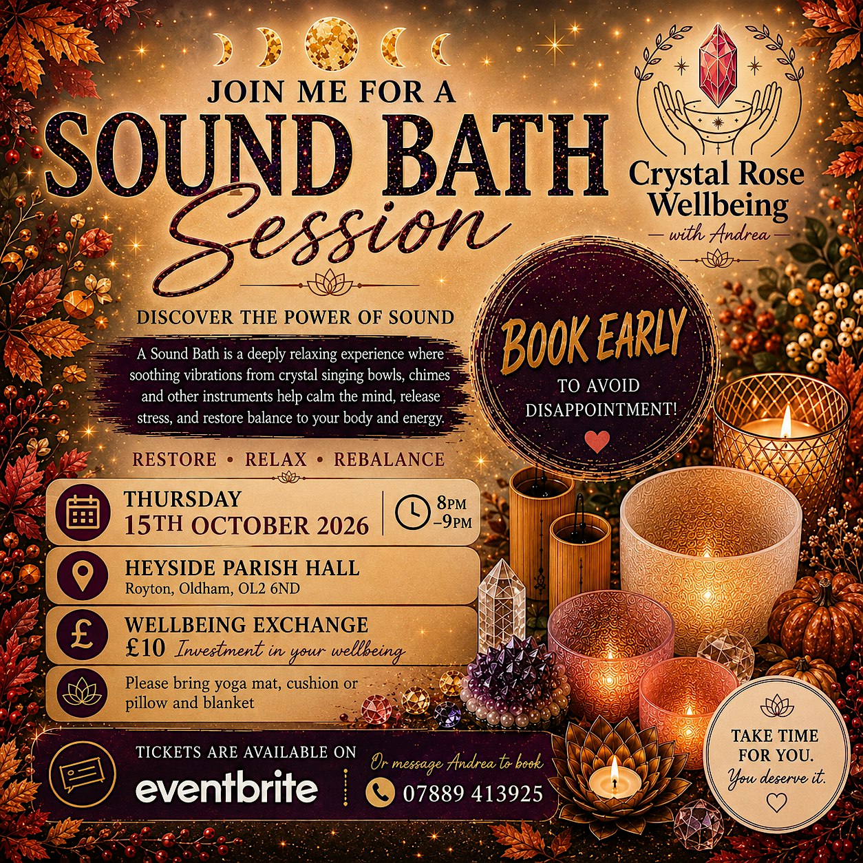 October Sound Bath - Crystal Rose Wellbeing