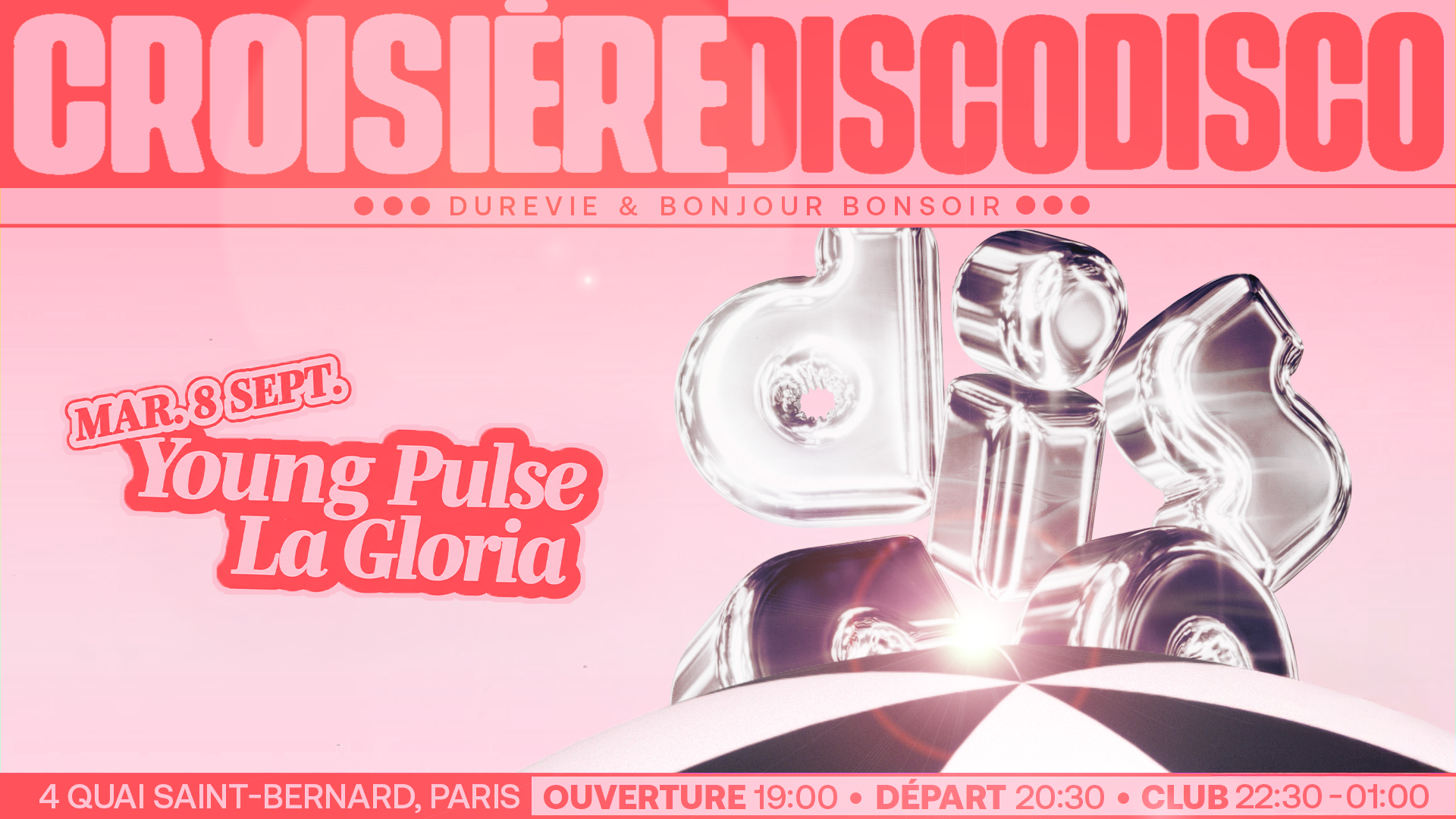 CLOSING DISCO DISCO CROISIÈRE : Young Pulse, La Gloria