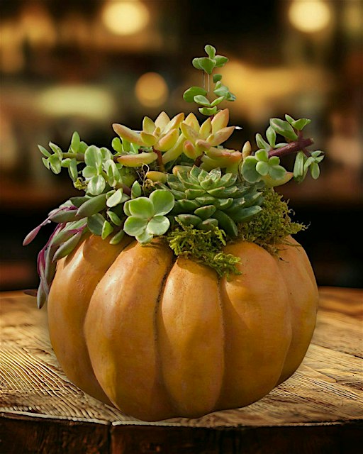 Succulent Pumpkins @ Bigsby's Folly Craft Winery