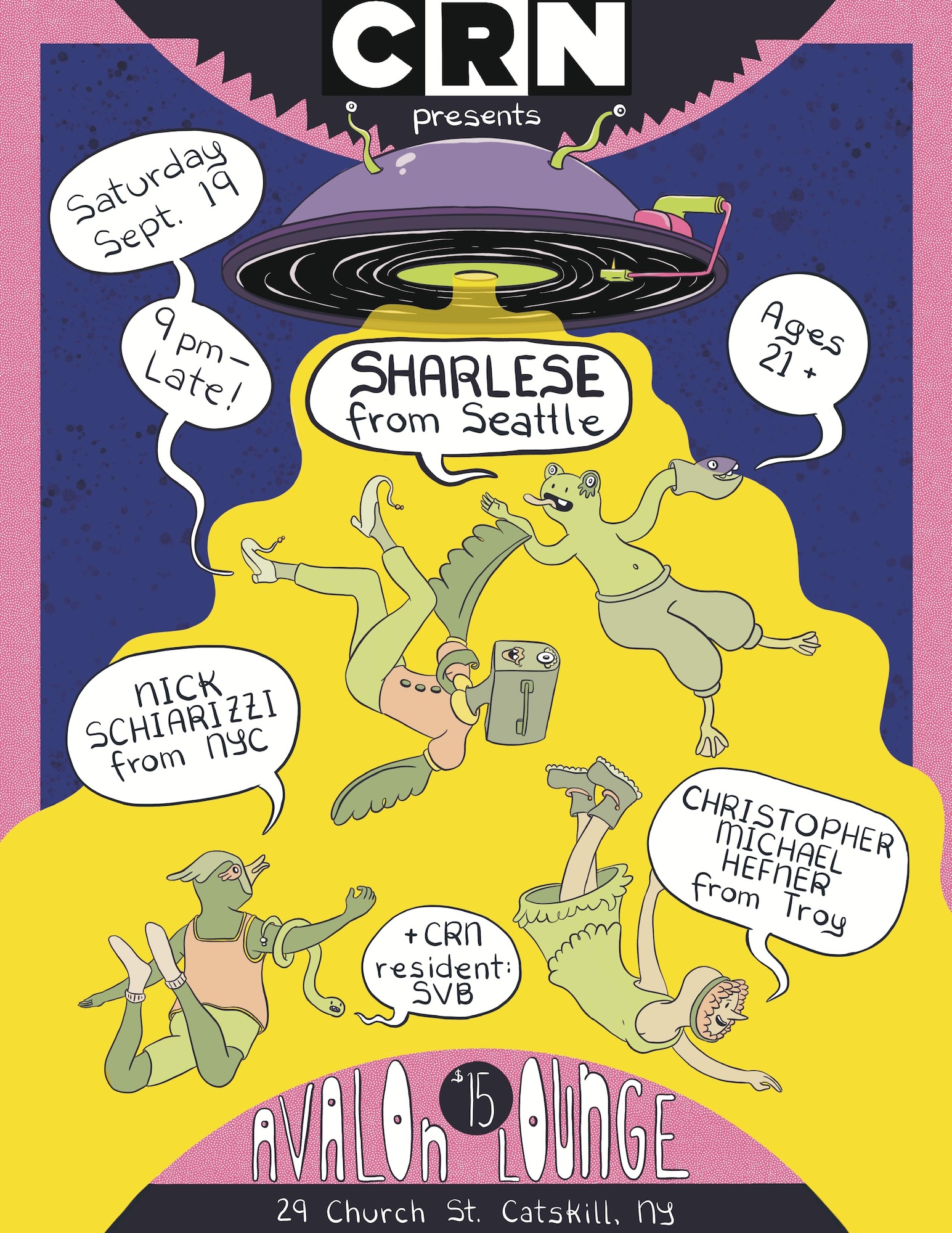 Community Rave Network presents: Sharlese, Nick Schiarizzi, Christopher Michael Hefner, SVB