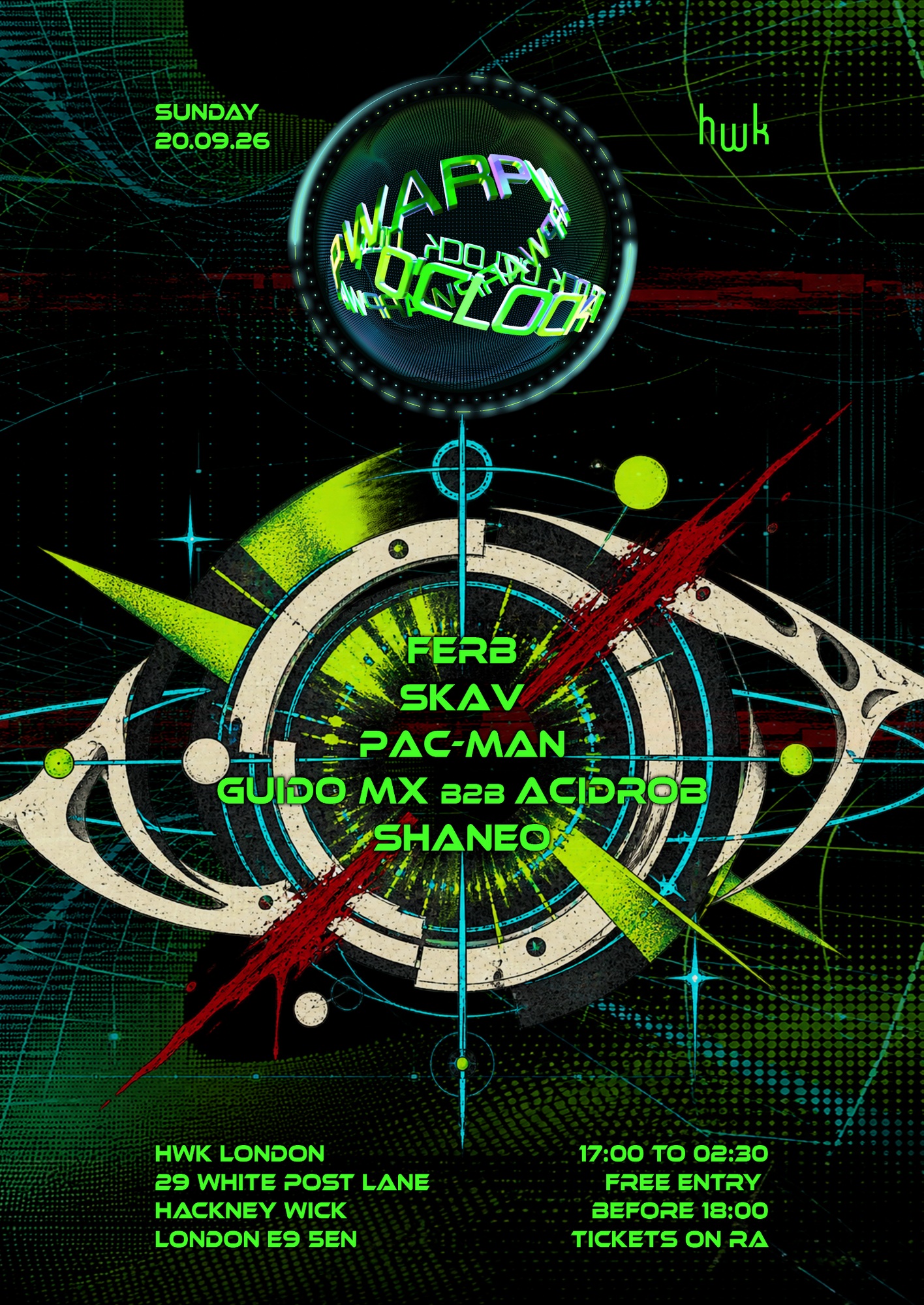 WARP O CLOCK - End of Summer Party