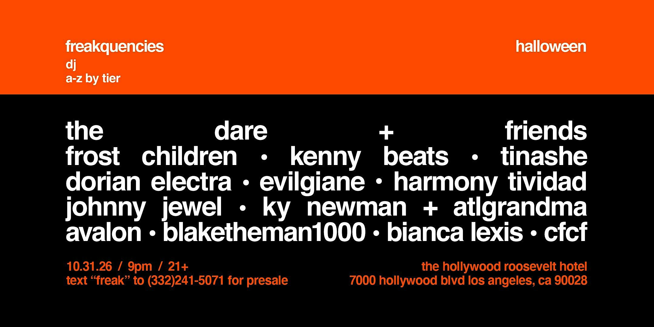 Freakquencies X The Hollywood Roosevelt present Halloween