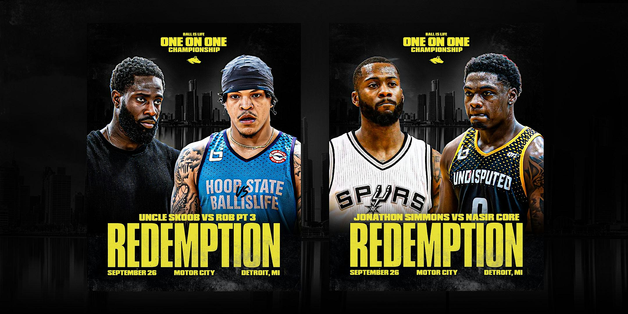 Ballislife Presents: REDEMPTION | Rob vs Uncle Skoob | Nas vs J-Simms