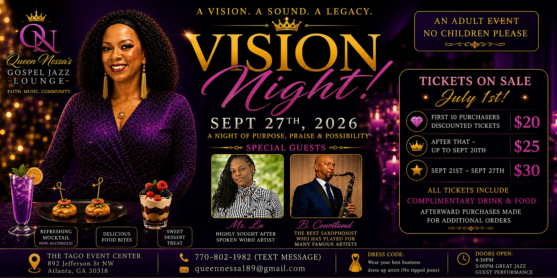 Queen Nessa's Gospel Jazz Vision Night