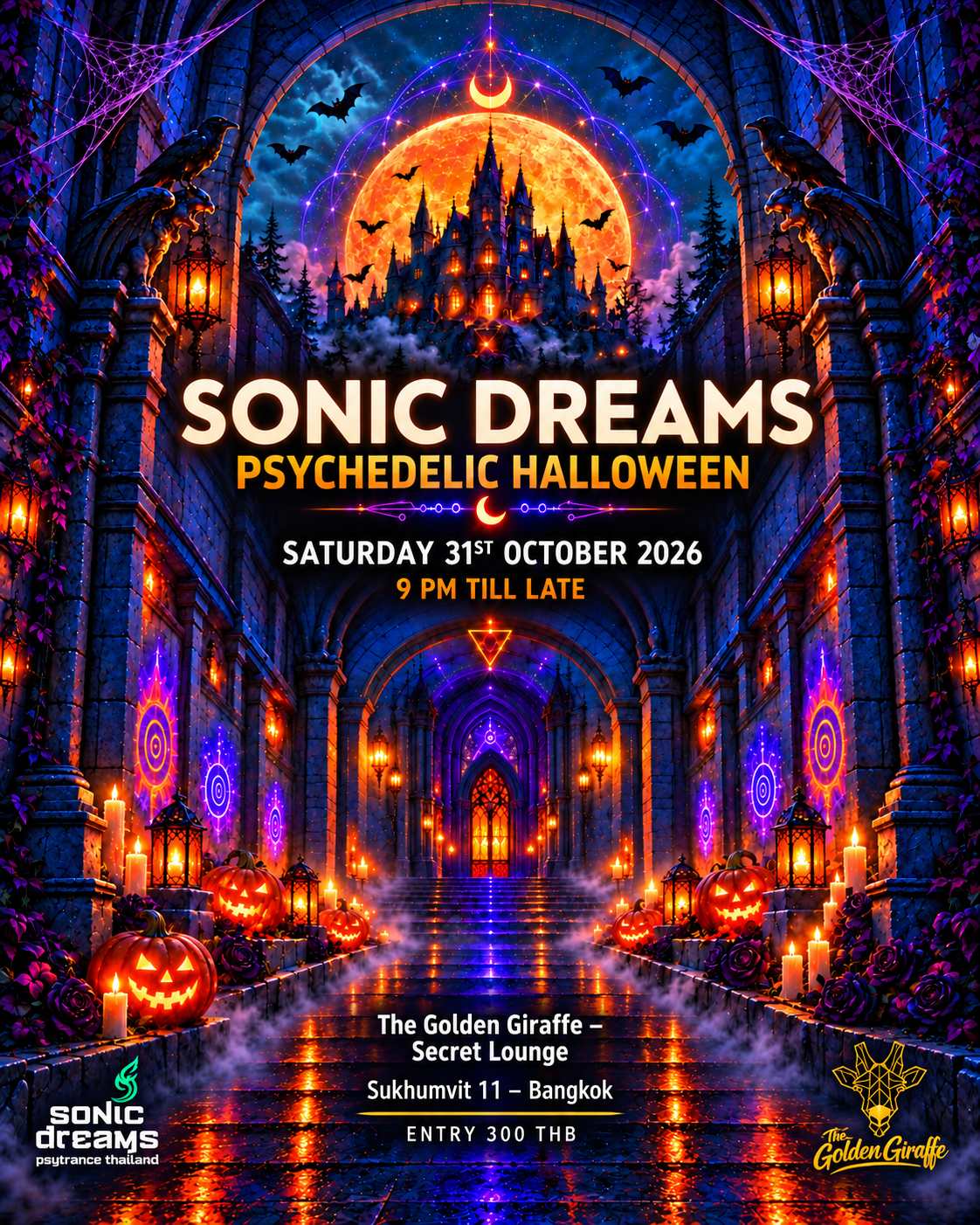 Sonic Dreams Psychedelic Halloween