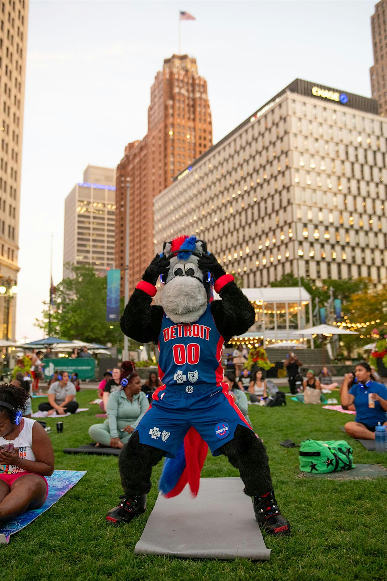 City Glow Yoga™ at Campus Martius Park | Downtown Detroit