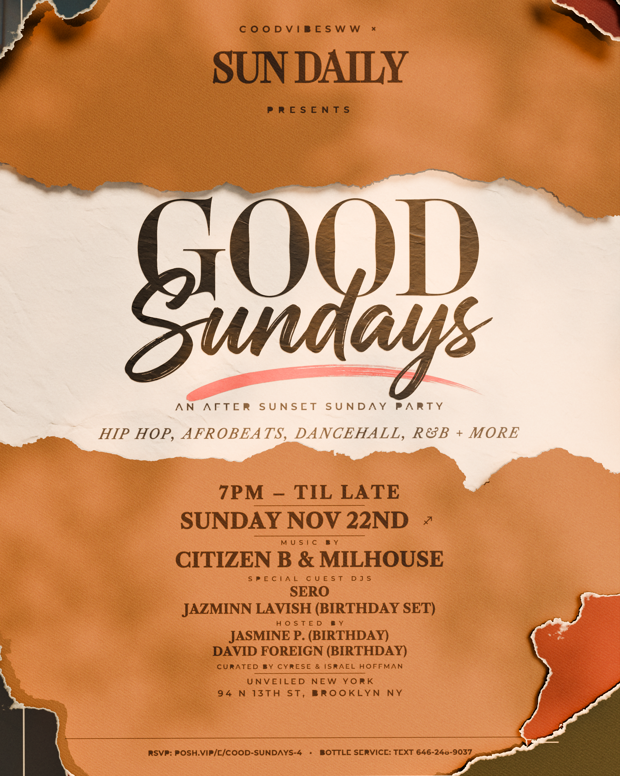 Good Sundays @ Unveiled New York