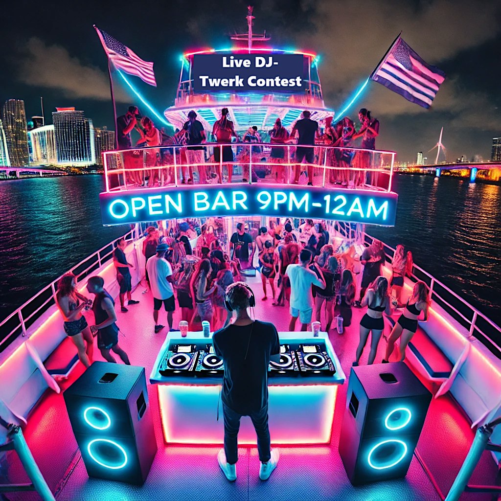 BEST MIAMI BOAT PARTY TWERK CONTEST