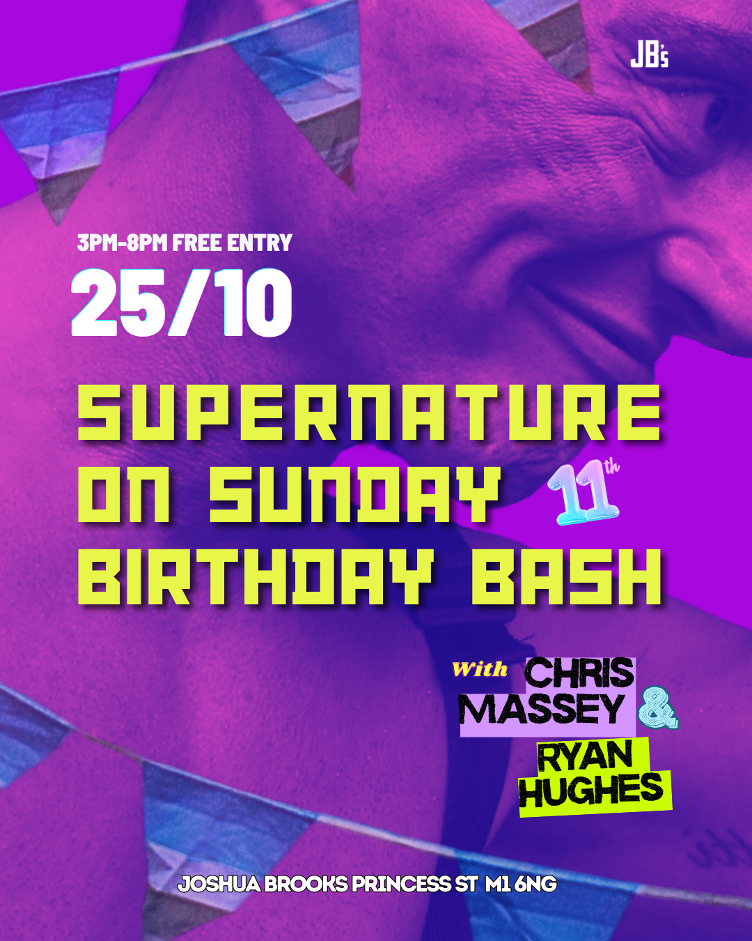 Supernature on Sunday 11th birthday with Chris Massey// Ryan Hughes