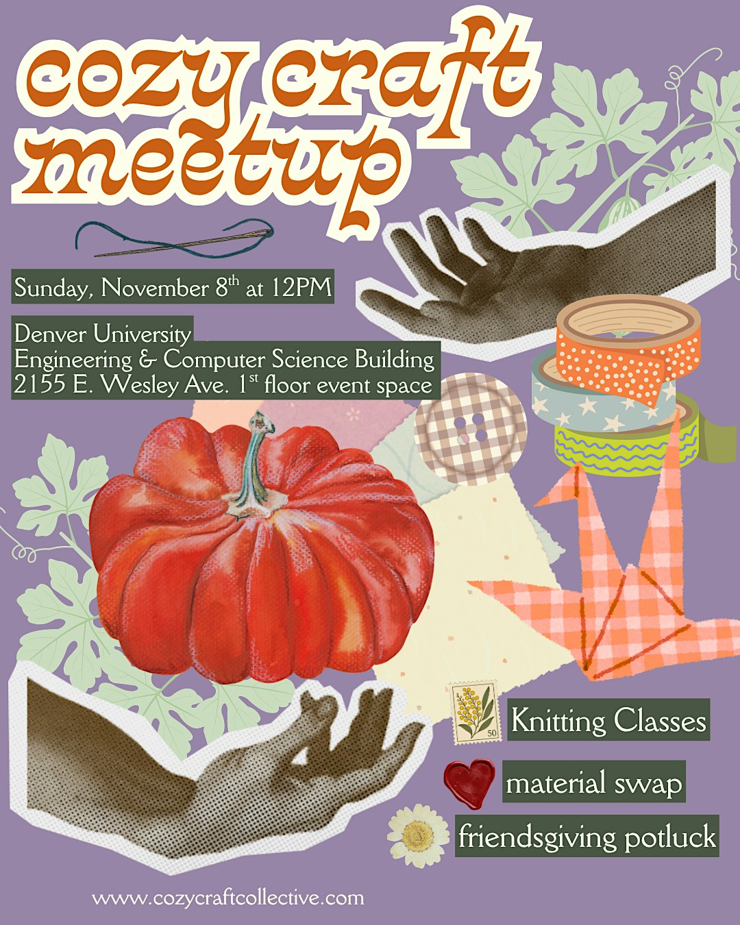 November Cozy Craft Meetup & FriendsGiving
