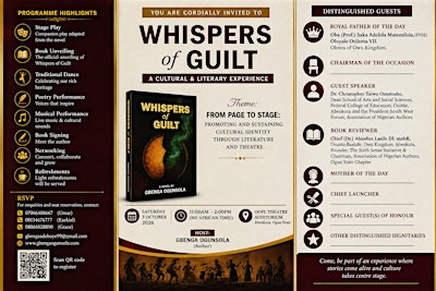 WHISPERS OF GUILT CULTURAL AND LITERARY EVENT