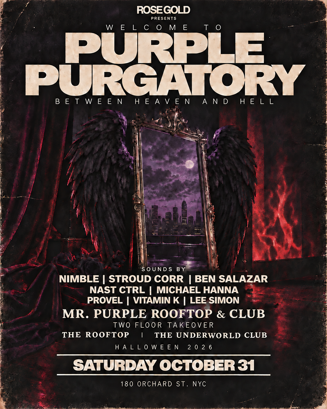 Purple Purgatory Halloween at Mr. Purple—Oct 31