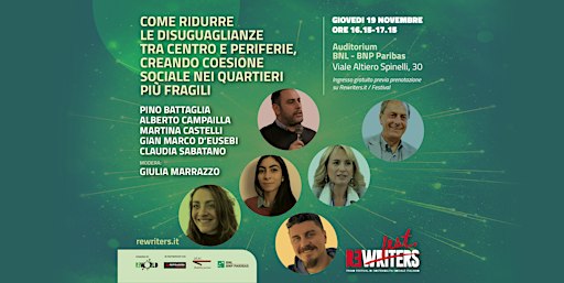REWRITERS FEST 2026: EVENTO INAUGURALE 6° EDIZIONE