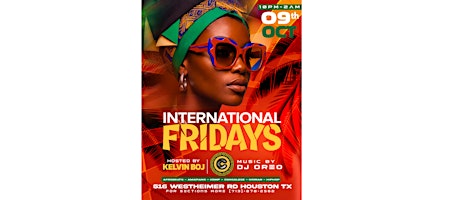 INTERNATIONAL FRIDAYS @ CRAVE HOUSTON.
