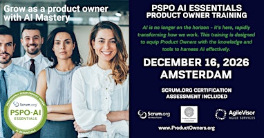 Product Owner - AI Essentials (PSPO-AIE). A Scrum.org Certified Training.