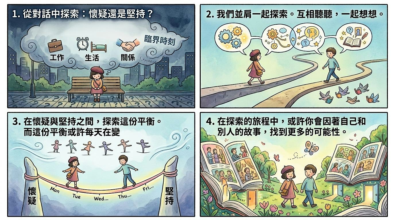 從對話中探索：懷疑還是堅持？