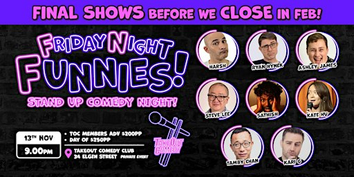 This week at TakeOut Comedy - Friday Night Funnies!