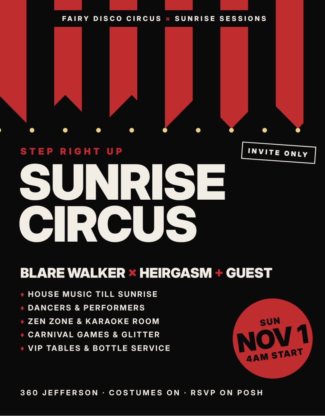 Sunrise Circus - Halloween After Party