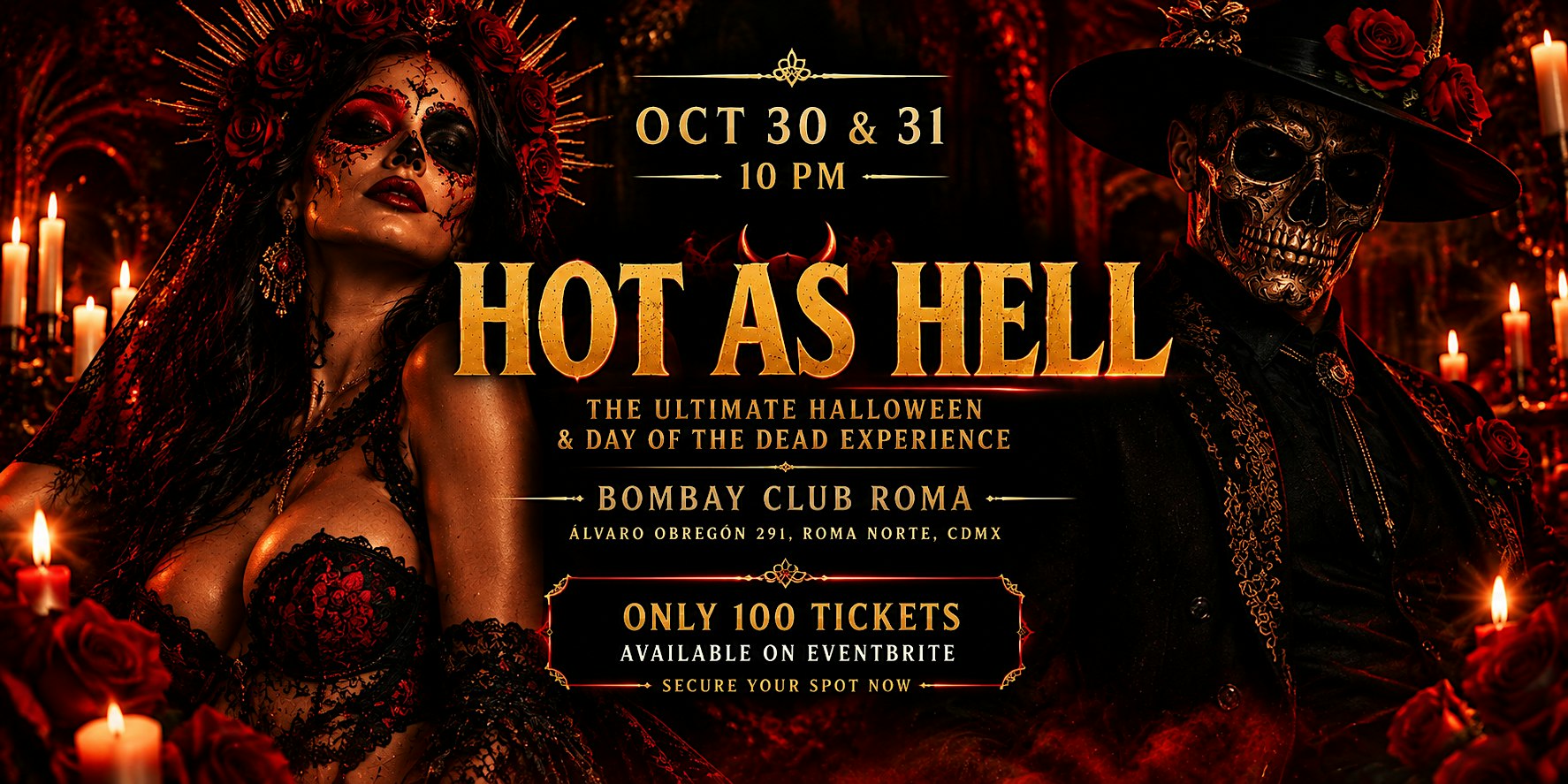HOT AS HELL: Halloween Party & Open Bar