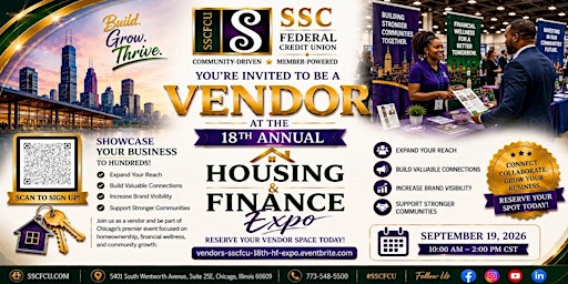 Vendors Registration for SSCFCU 18th Annual Housing & Financial Expo