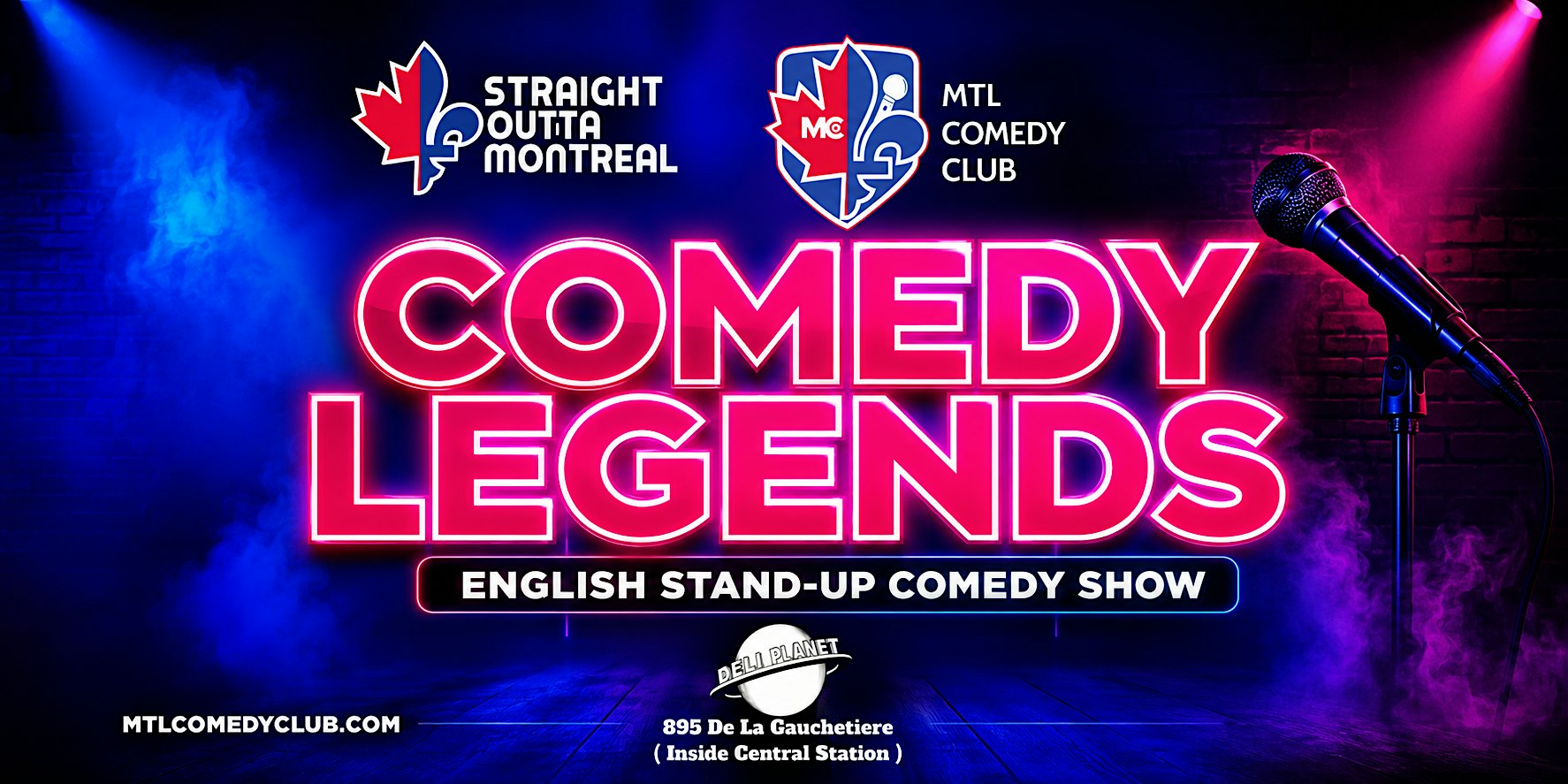 Comedy Legends – Montreal's Premier English Stand-Up Comedy Show