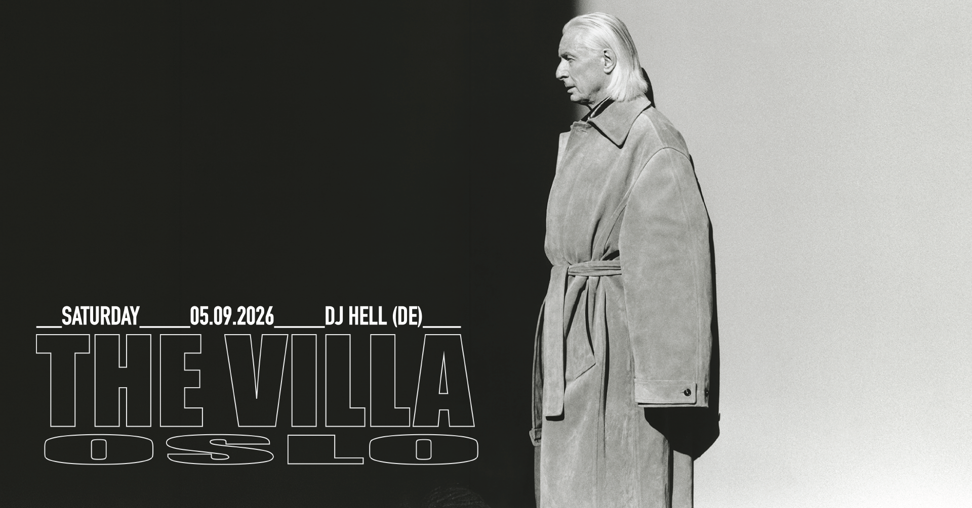 DJ Hell (DE), Bjarne Melgaard (DJ Set), Kristoffer Karlsen & Øyvind Morken