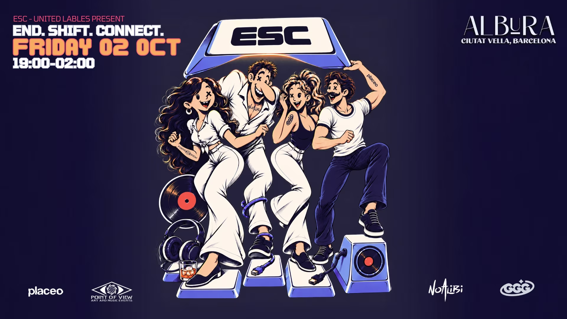 Esc. United Label End. Shift. Conect.