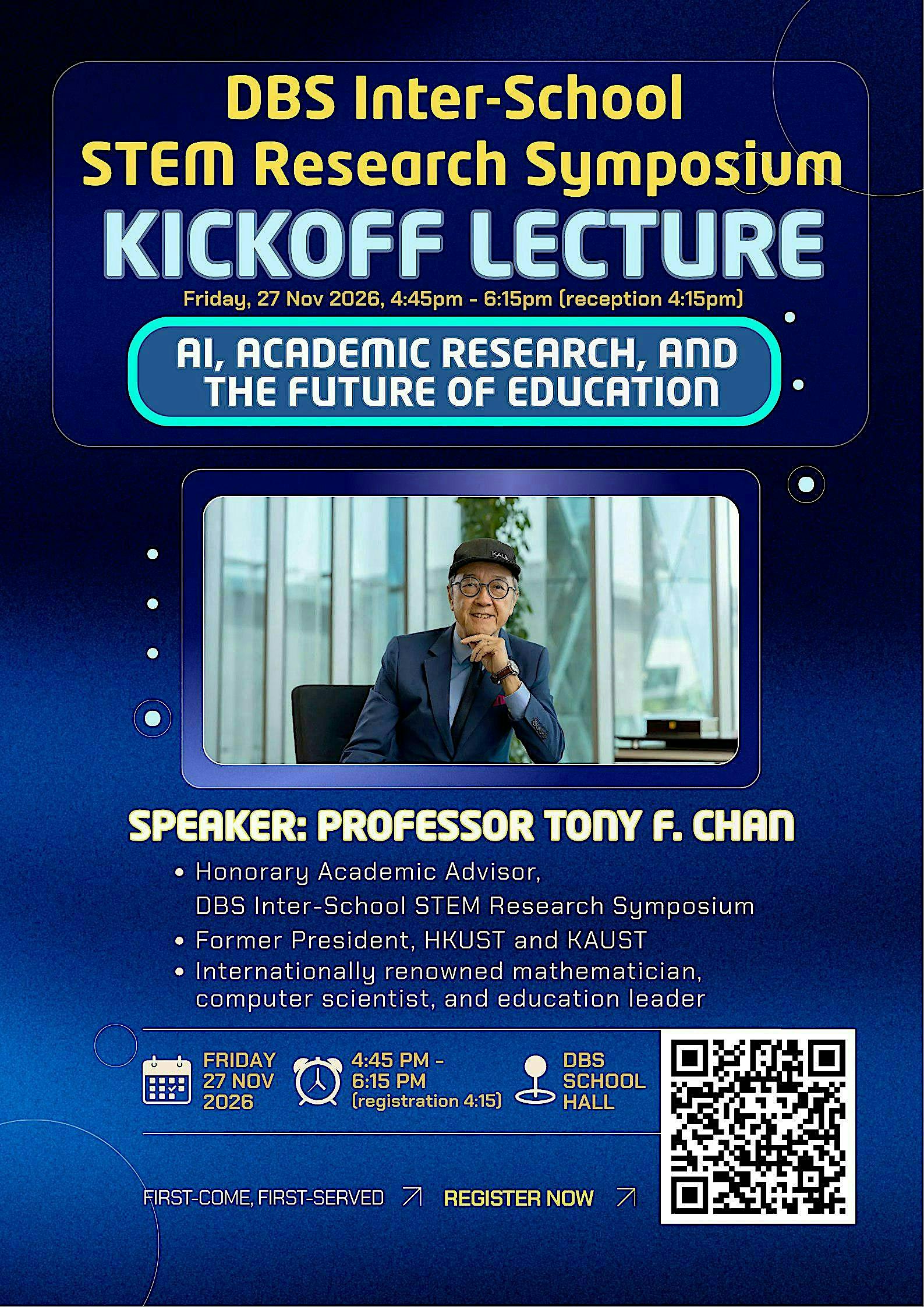 DBS Inter-School STEM Research Symposium: Kickoff Lecture