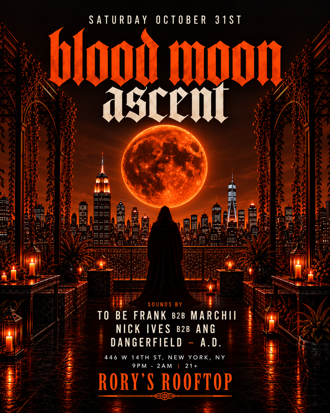 Blood Moon Ascent Halloween @Rory's Rooftop 10/31