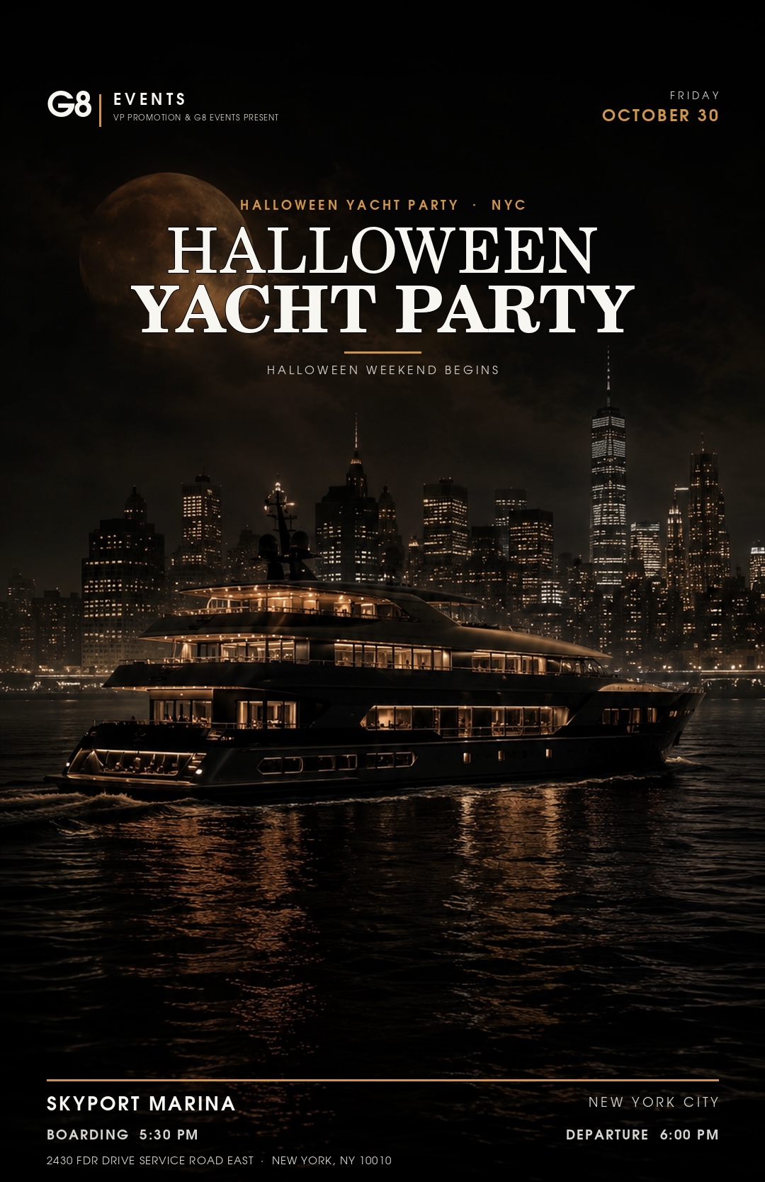 HALLOWEEN YACHT CRUISE NYC