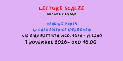 Letture Scalze alla casa editrice Iperborea: reading party
