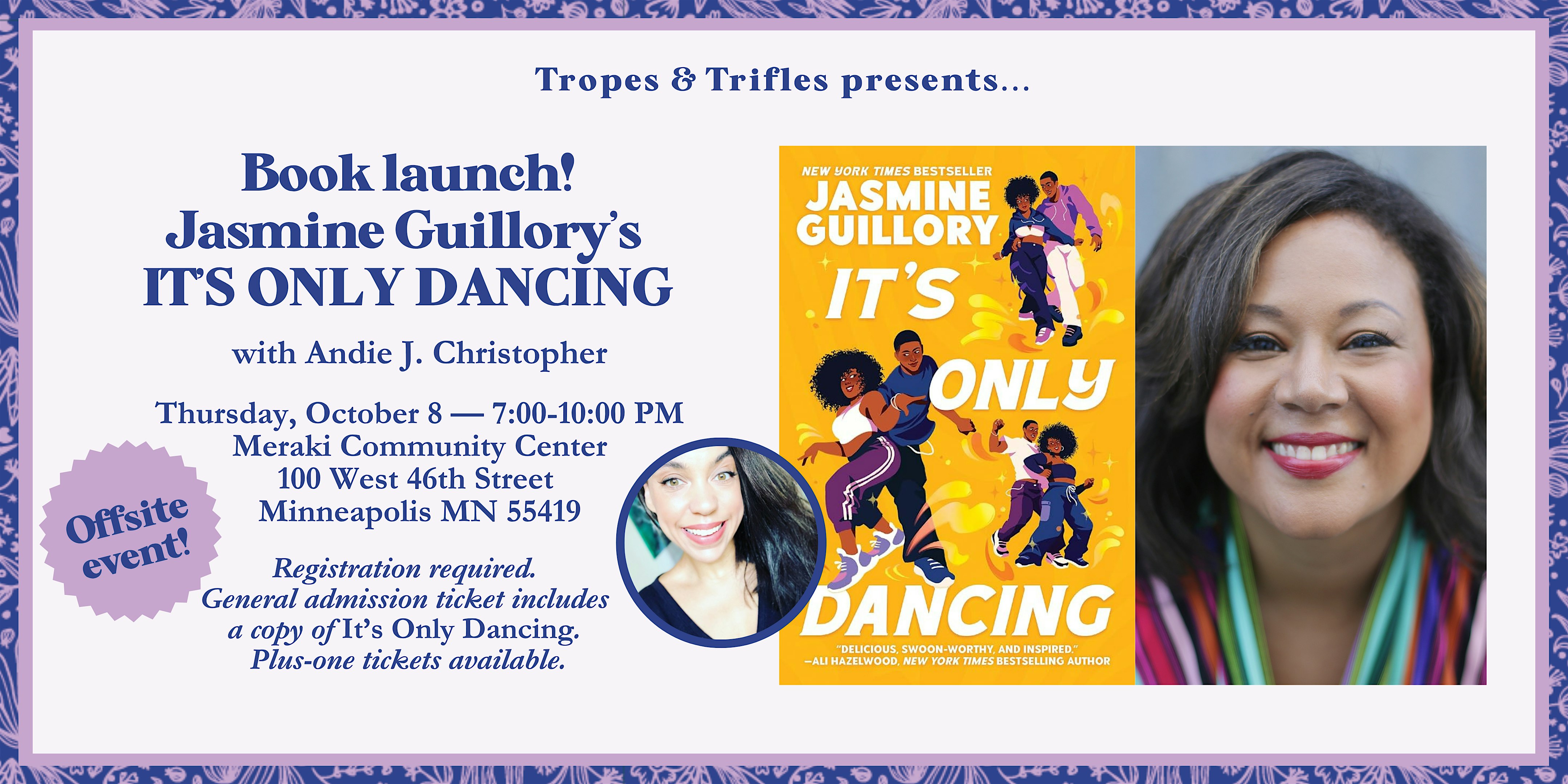 Book release party! Jasmine Guillory's IT'S ONLY DANCING