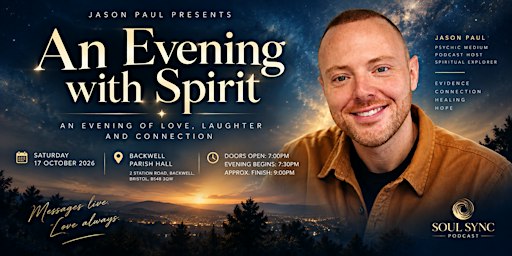 An Evening with Spirit – Demonstration of Mediumship with Jason Paul