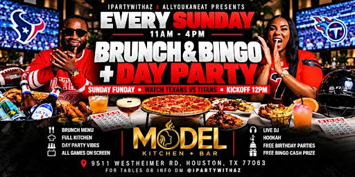 Brunch & Bingo + Day Party at  Model Kitchen & Bar