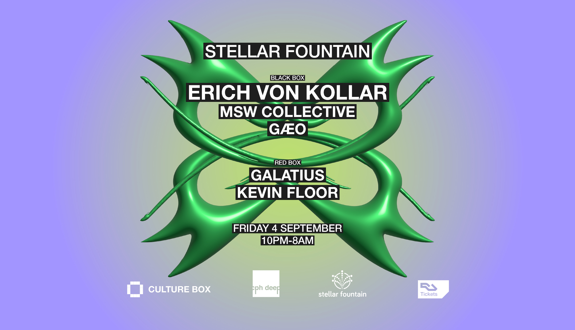 Stellar Fountain: Erich Von Kollar / MSW Collective / GÆO / GALATIUS / KEVIN FLOOR