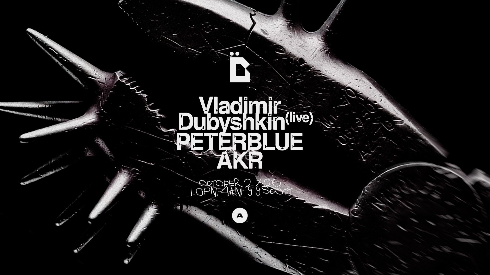 AGAPĒ PRESENTS: Vladimir Dubyshkin (LIVE) + PETERBLUE