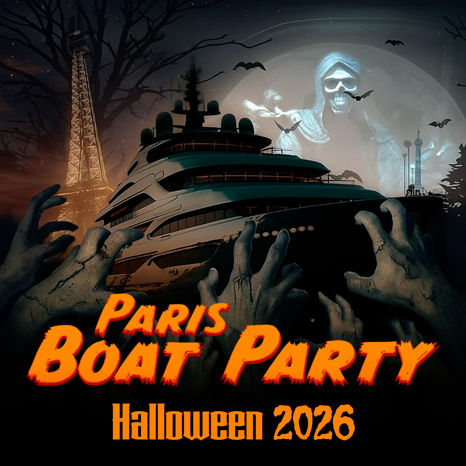 Crazy Boat Halloween Party Bateau Club Hanté 