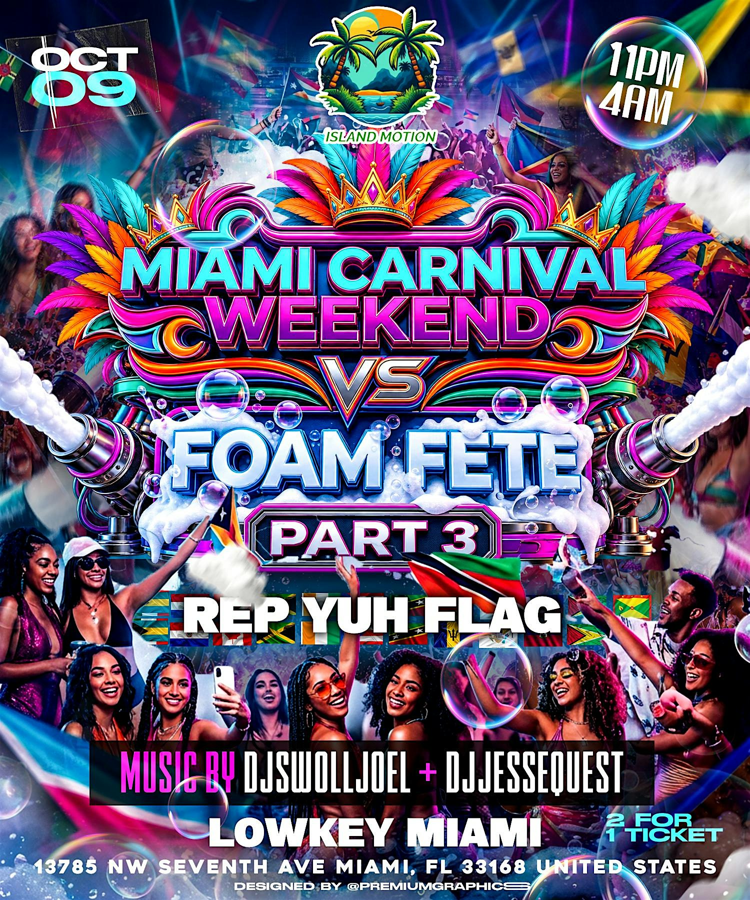 Miami carnival weekend vs foam fete part 3
