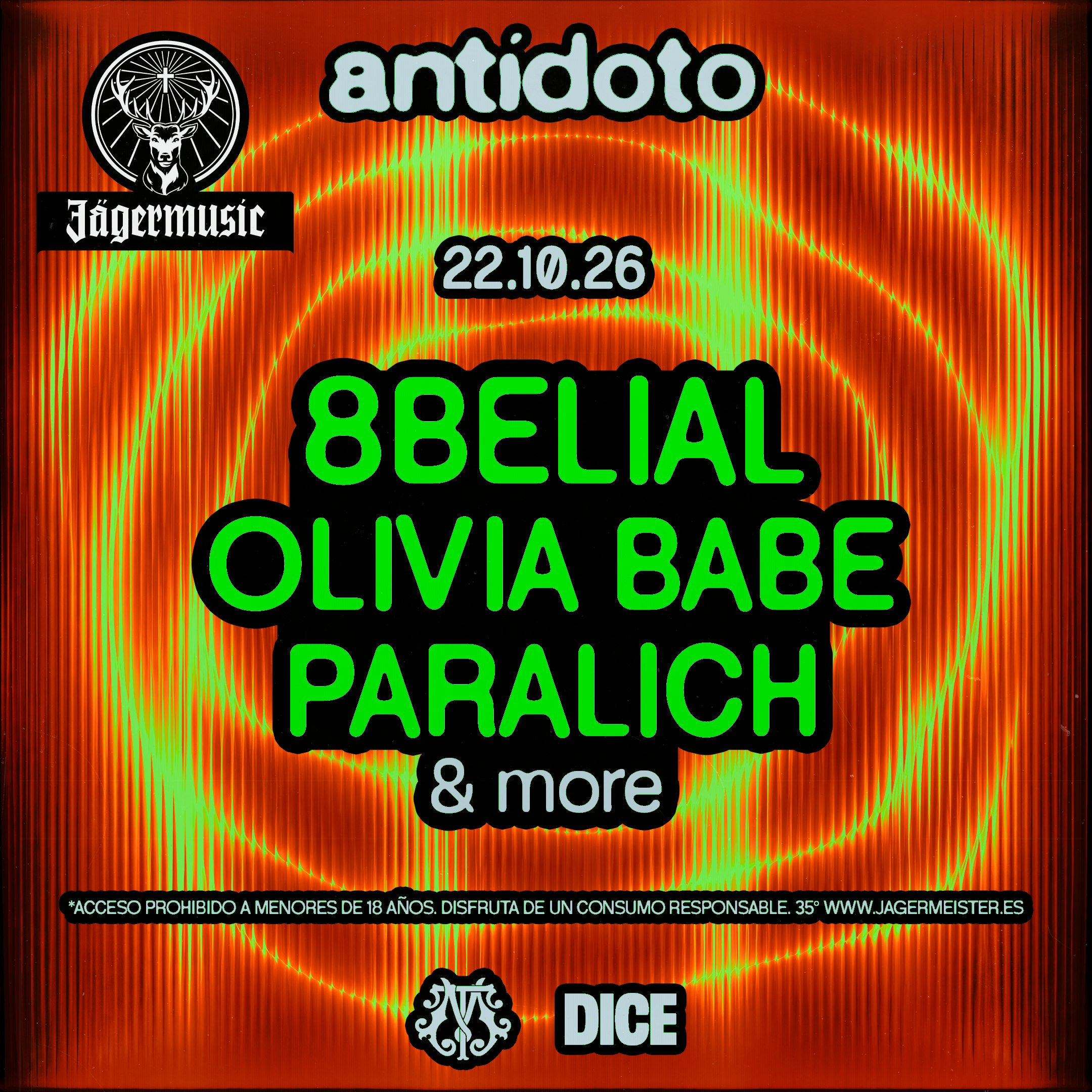 Antidoto Club: 8Belial Showcase + Paralich & more