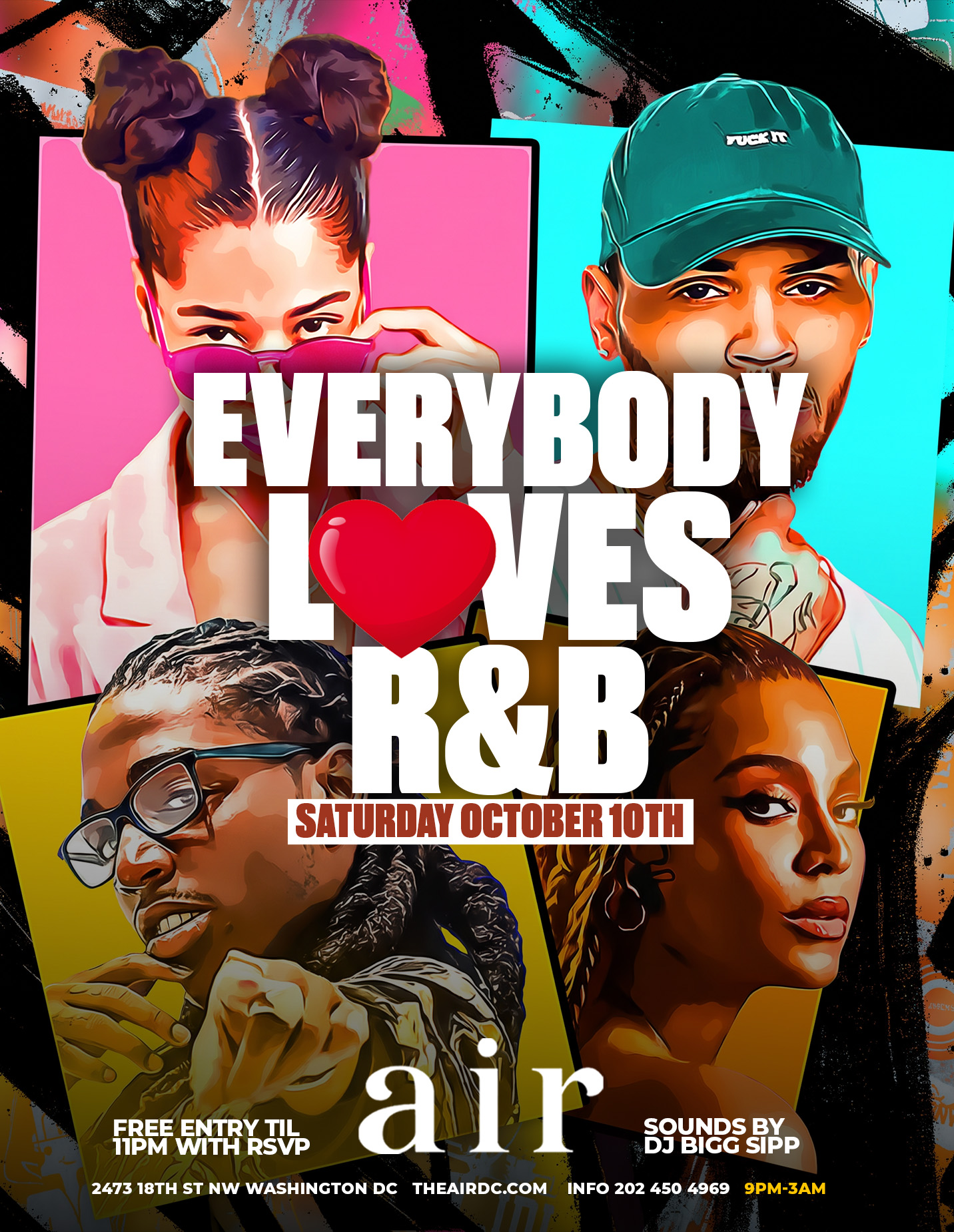 EVERYBODY LOVES R&B - All R&B & Your Fav Hits - ALL NIGHT 