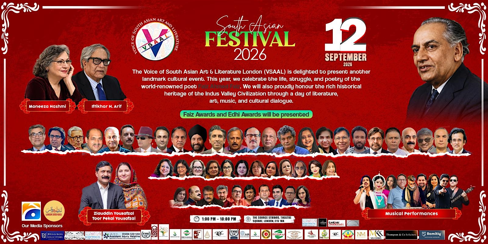 Voice of South Asian Art and Literature Presents: South Asian Festival 2026