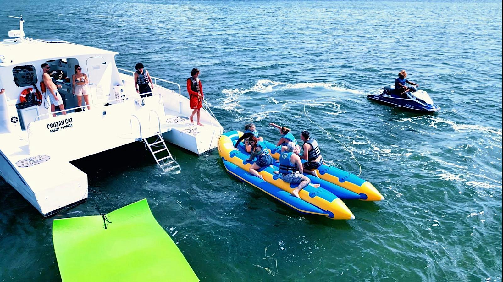 Party Boat with Jet Ski, Banana Boat , Booze Included and BYOB Boat Party
