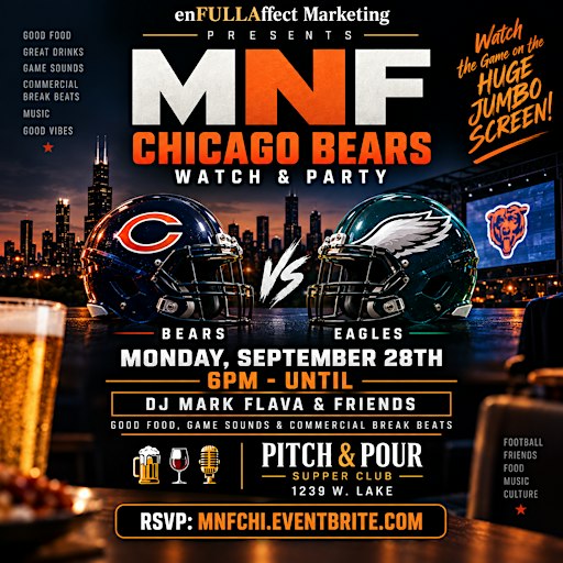 MNF Chicago Bears Watch & Party