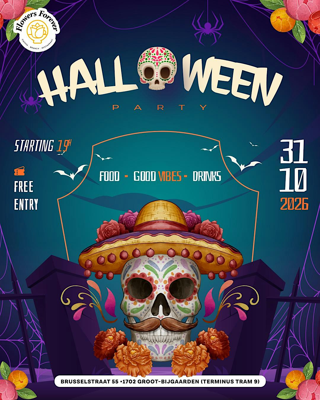 Halloween Party at Flowers Forever Coffee!