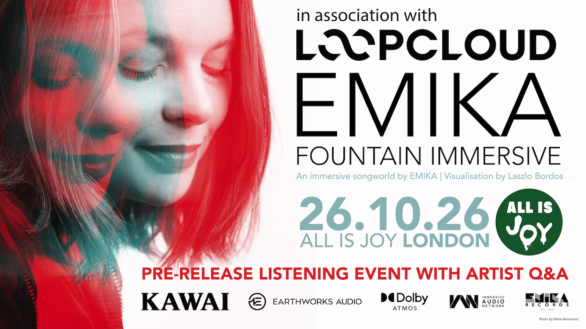 Emika - Fountain Immersive (Dolby Atmos Pre-Release Listening Event) - London