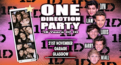 16 Years Of One Direction Party (Glasgow)