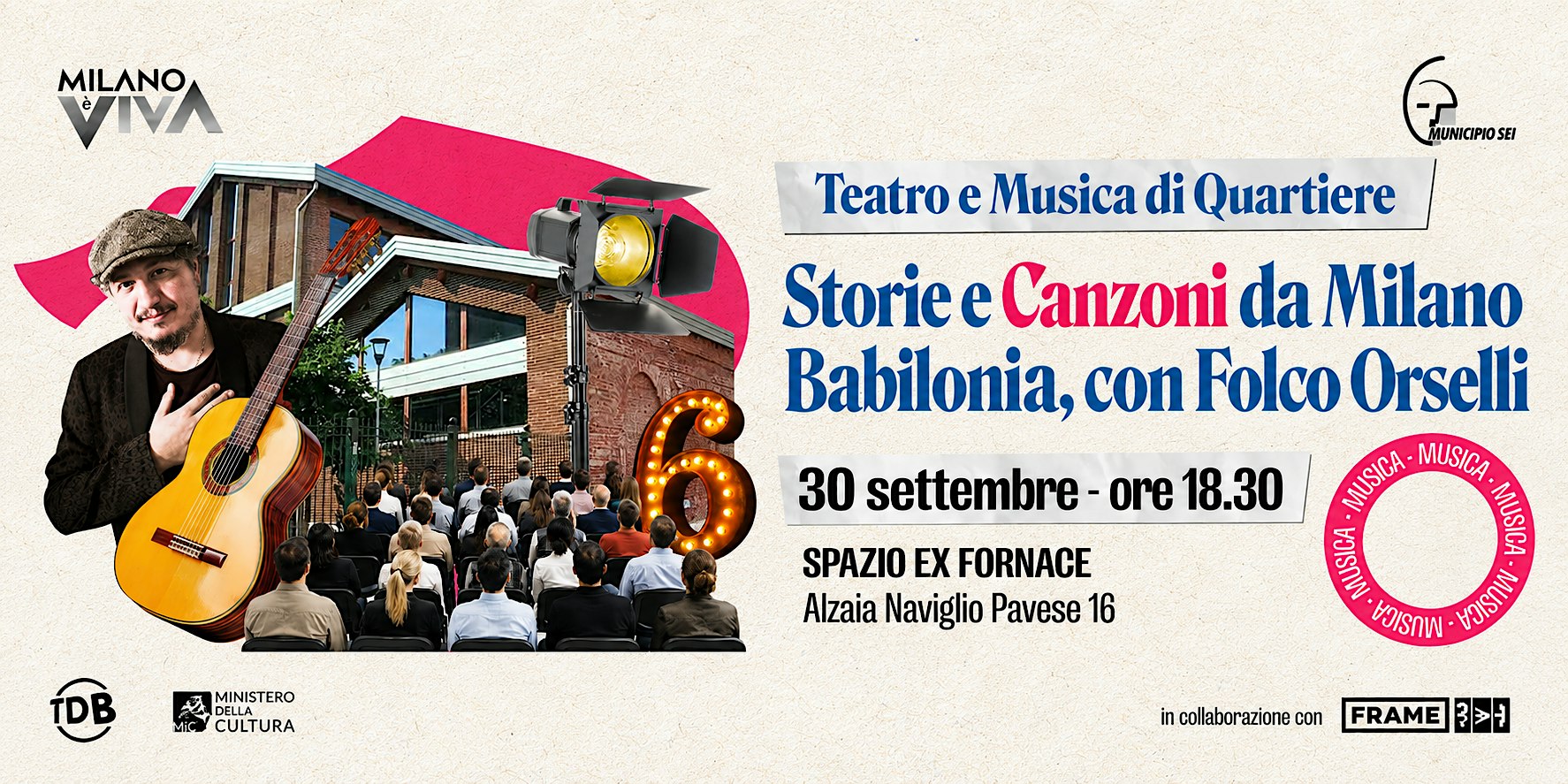 Storie e Canzoni da Milano Babilonia – Folco Orselli in Concerto