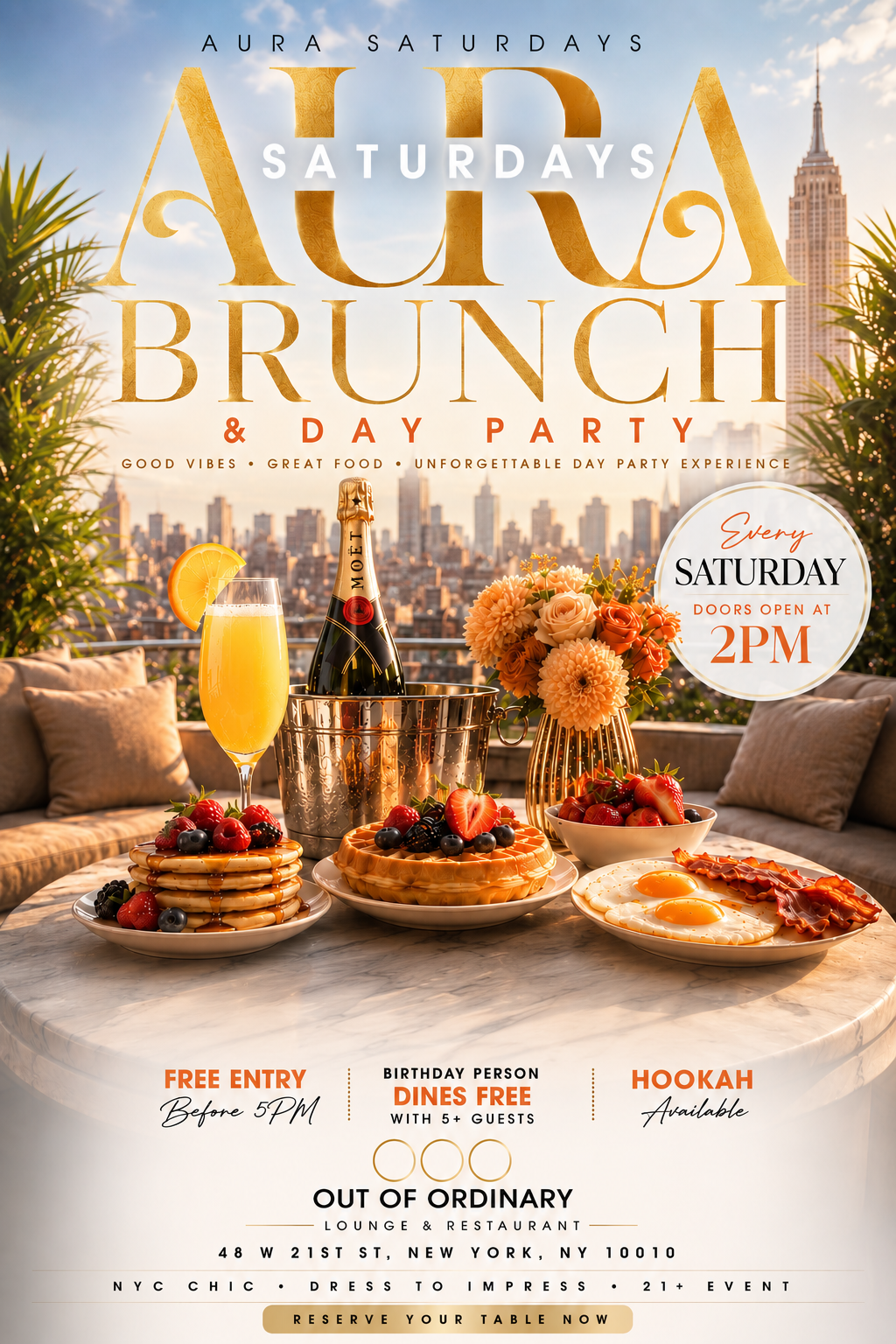 Aura Saturday Brunch & Day Party