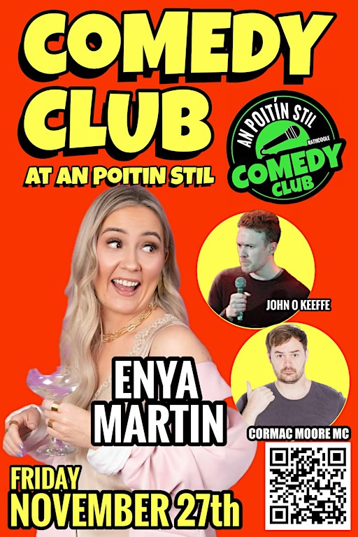 Poitin Stil Comedy club Nov. 27th