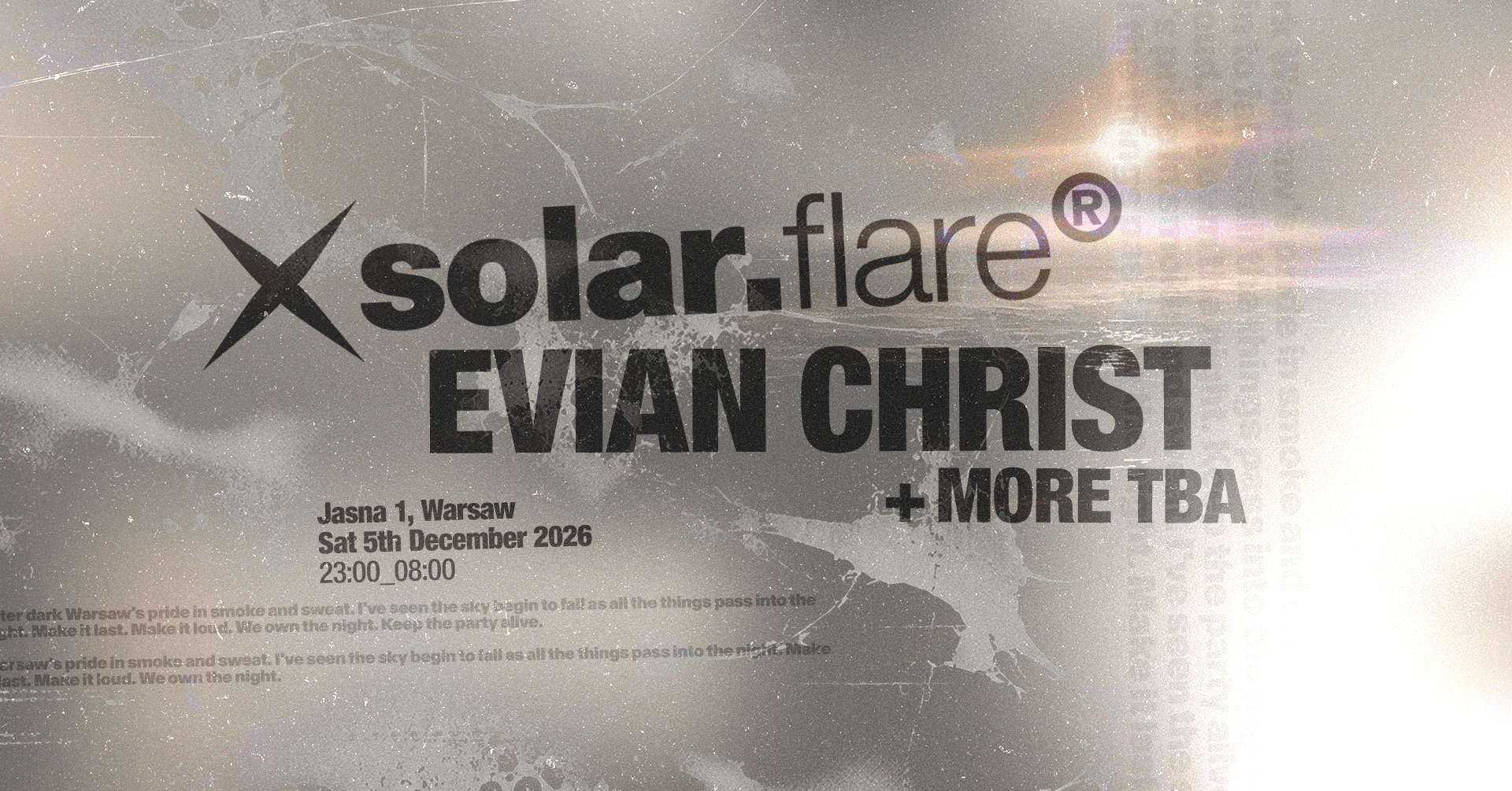 J1 - Solar Flare with Evian Christ